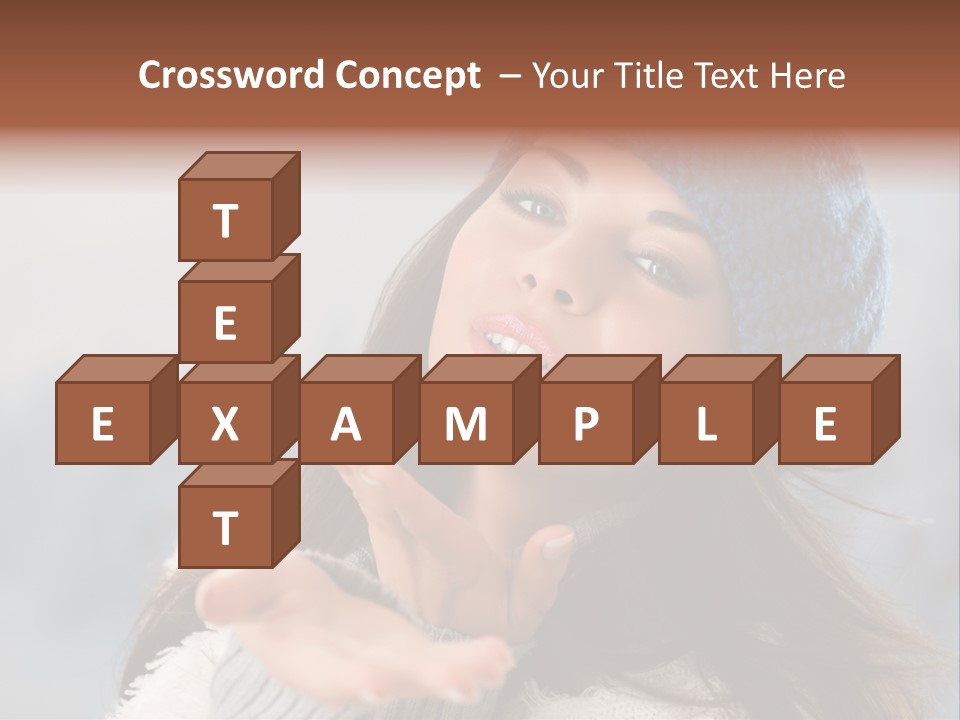 Smiling Winter Person PowerPoint Template