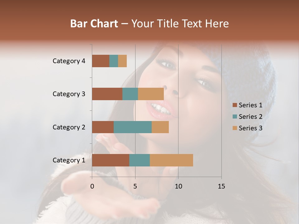 Smiling Winter Person PowerPoint Template