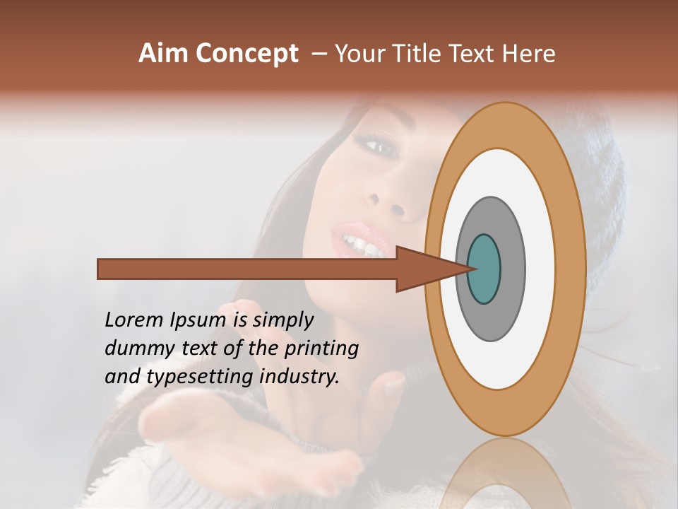 Smiling Winter Person PowerPoint Template