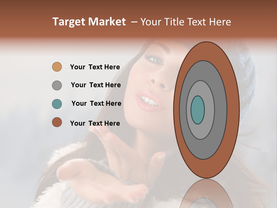 Smiling Winter Person PowerPoint Template