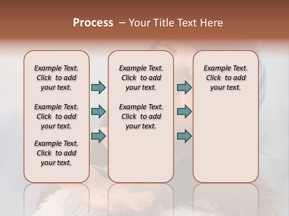 Smiling Winter Person PowerPoint Template