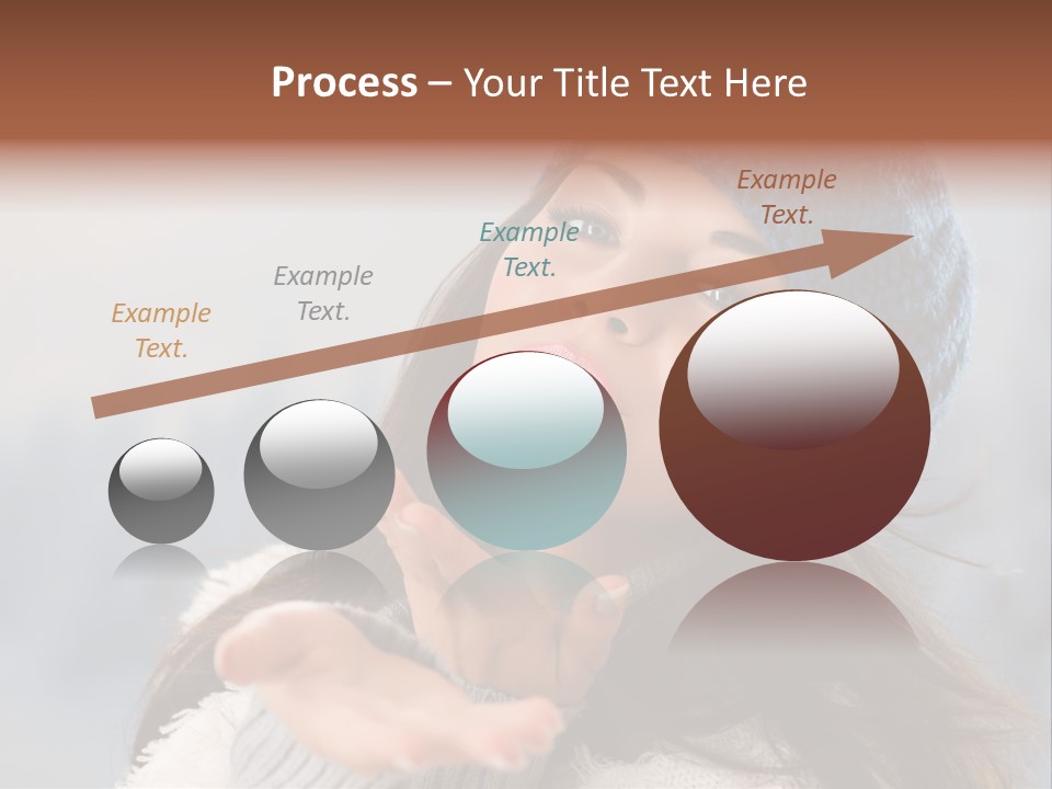 Smiling Winter Person PowerPoint Template