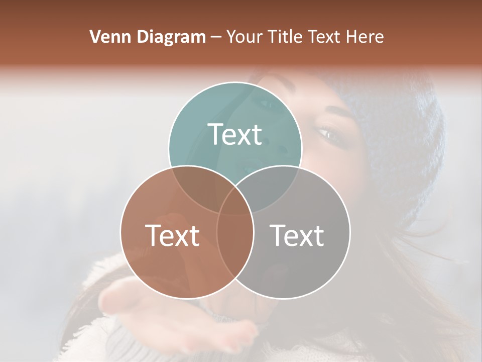 Smiling Winter Person PowerPoint Template