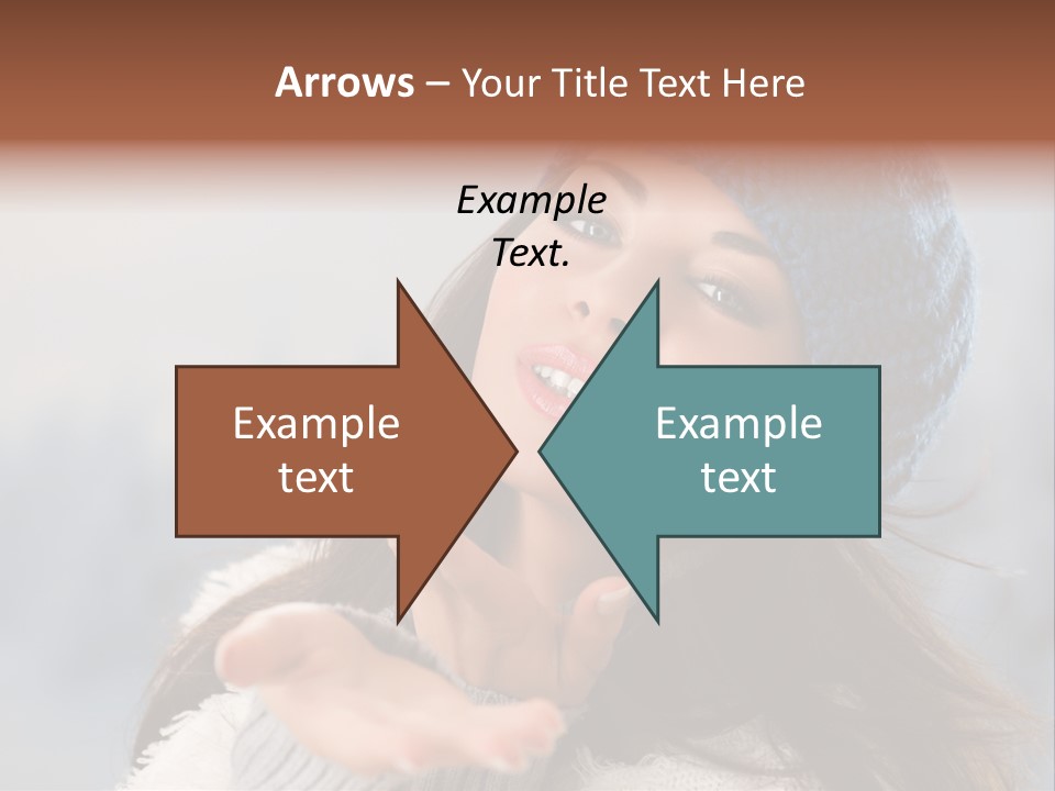 Smiling Winter Person PowerPoint Template