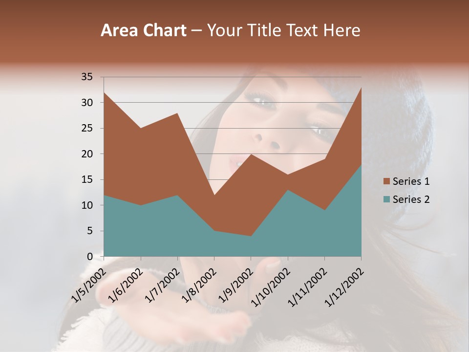 Smiling Winter Person PowerPoint Template