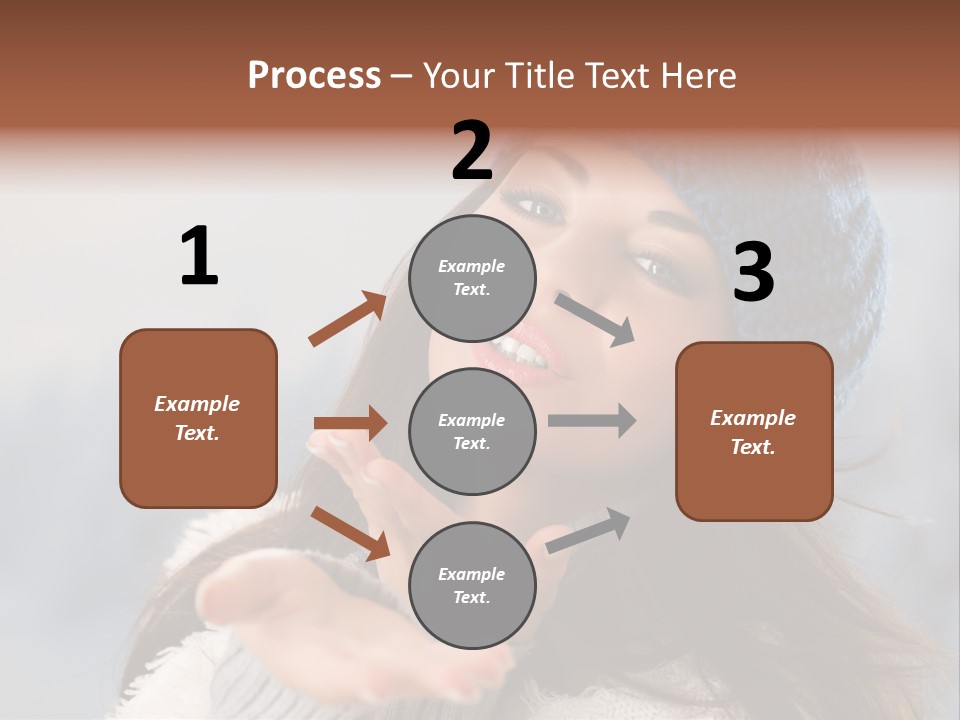 Smiling Winter Person PowerPoint Template
