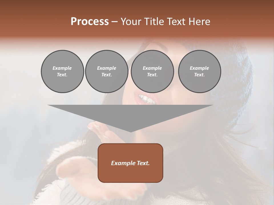 Smiling Winter Person PowerPoint Template