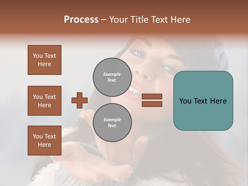 Smiling Winter Person PowerPoint Template