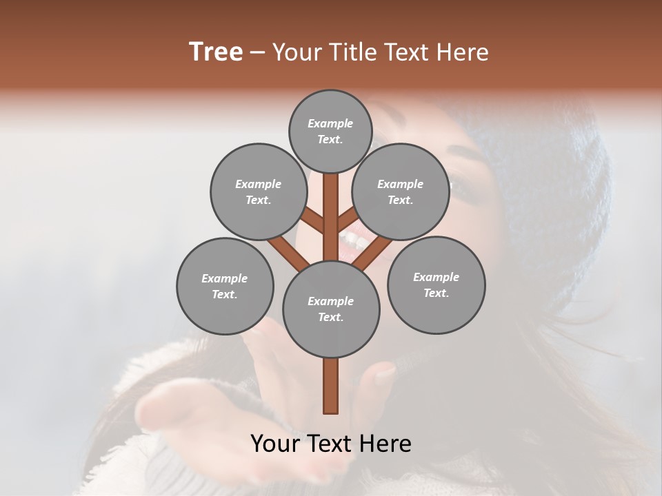 Smiling Winter Person PowerPoint Template