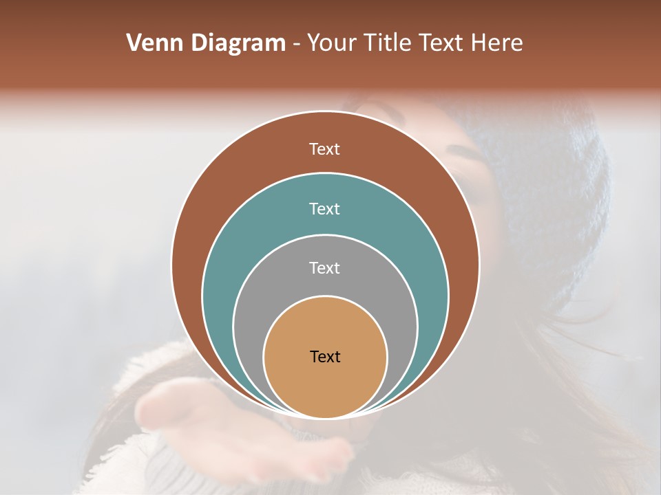 Smiling Winter Person PowerPoint Template