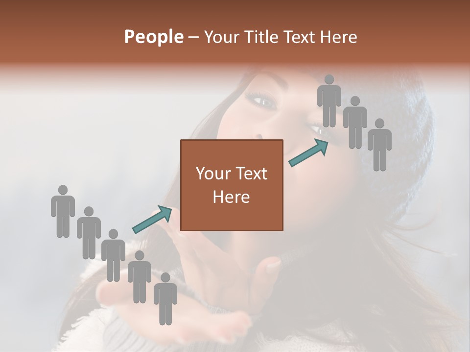 Smiling Winter Person PowerPoint Template