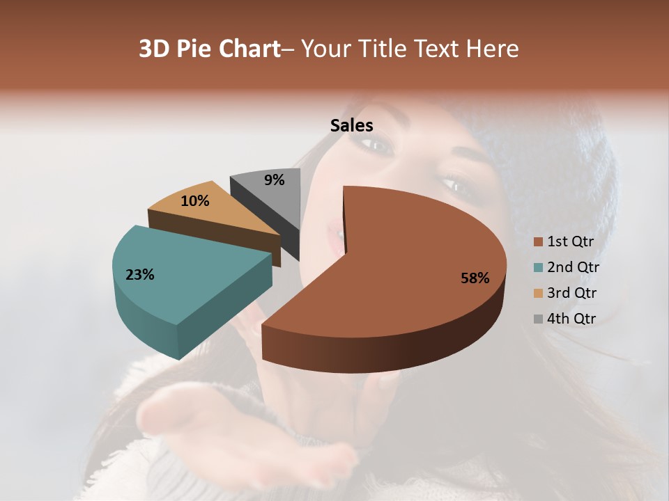 Smiling Winter Person PowerPoint Template