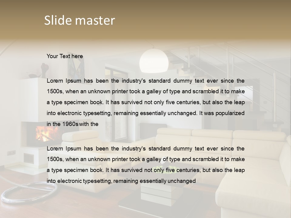 Modern Luxury Window PowerPoint Template