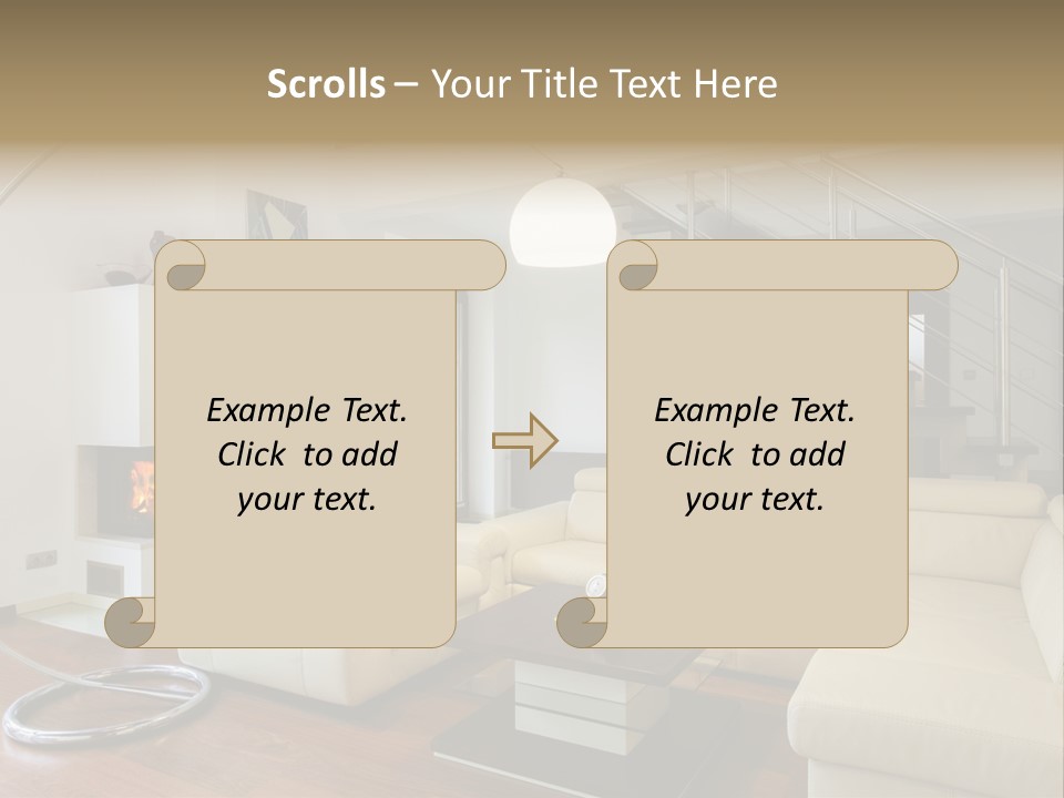 Modern Luxury Window PowerPoint Template