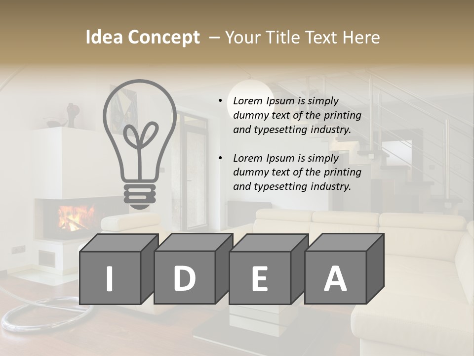 Modern Luxury Window PowerPoint Template