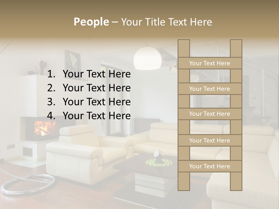 Modern Luxury Window PowerPoint Template
