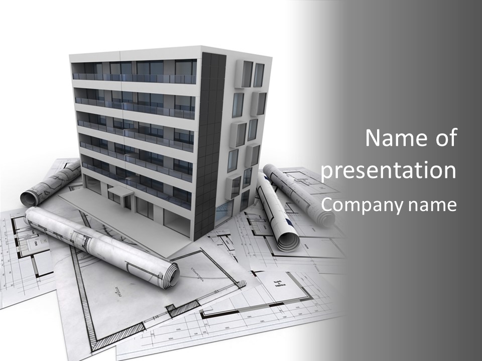 Office Building Facade Ideas PowerPoint Template