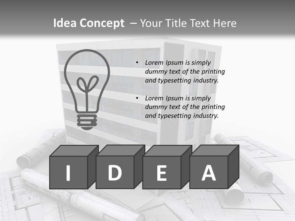 Office Building Facade Ideas PowerPoint Template