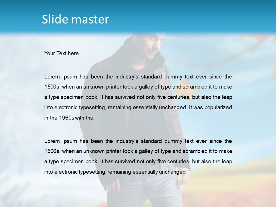 Optimistic Autumn Background PowerPoint Template