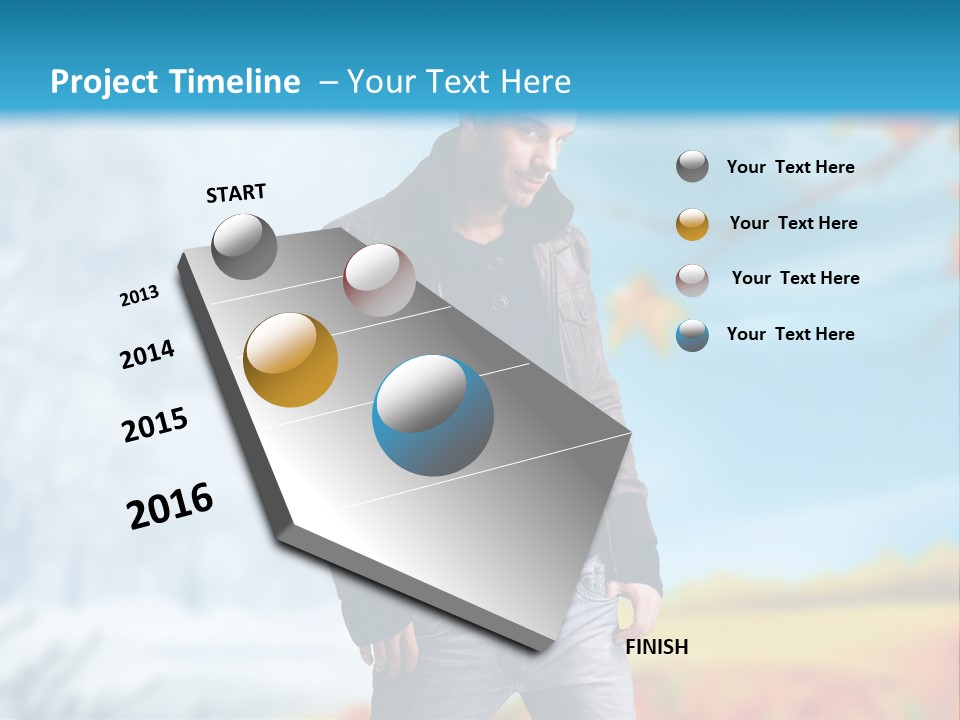 Optimistic Autumn Background PowerPoint Template