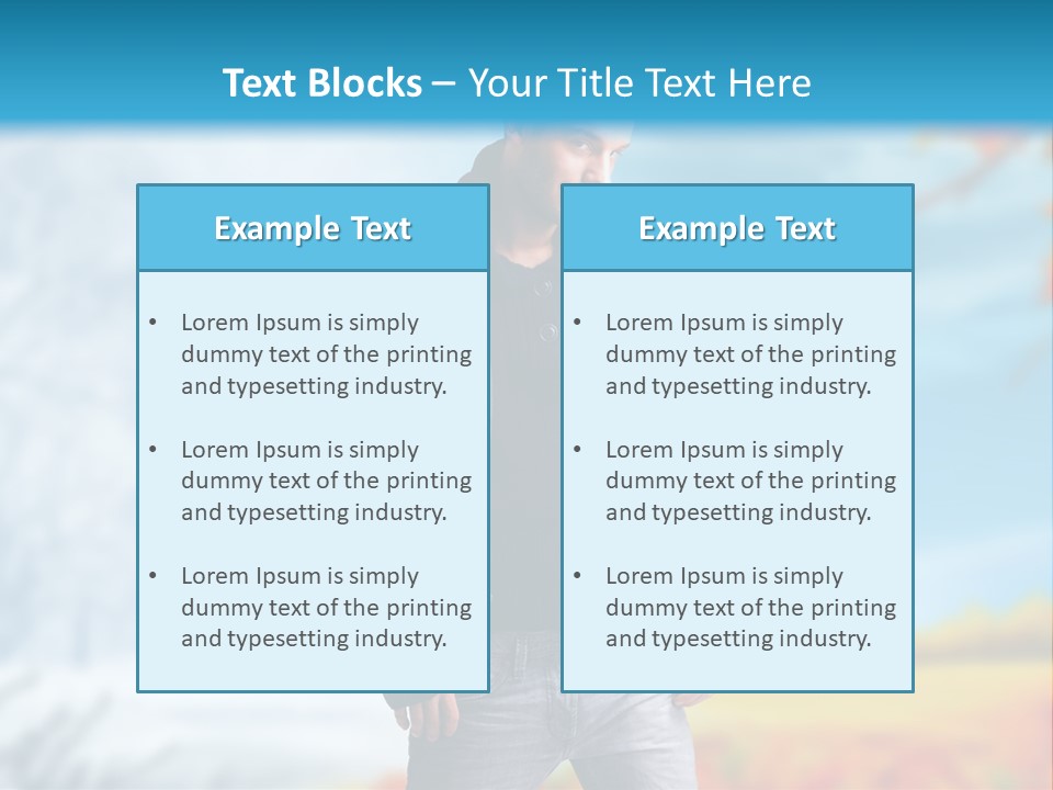 Optimistic Autumn Background PowerPoint Template