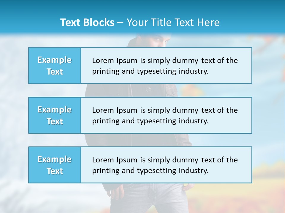 Optimistic Autumn Background PowerPoint Template