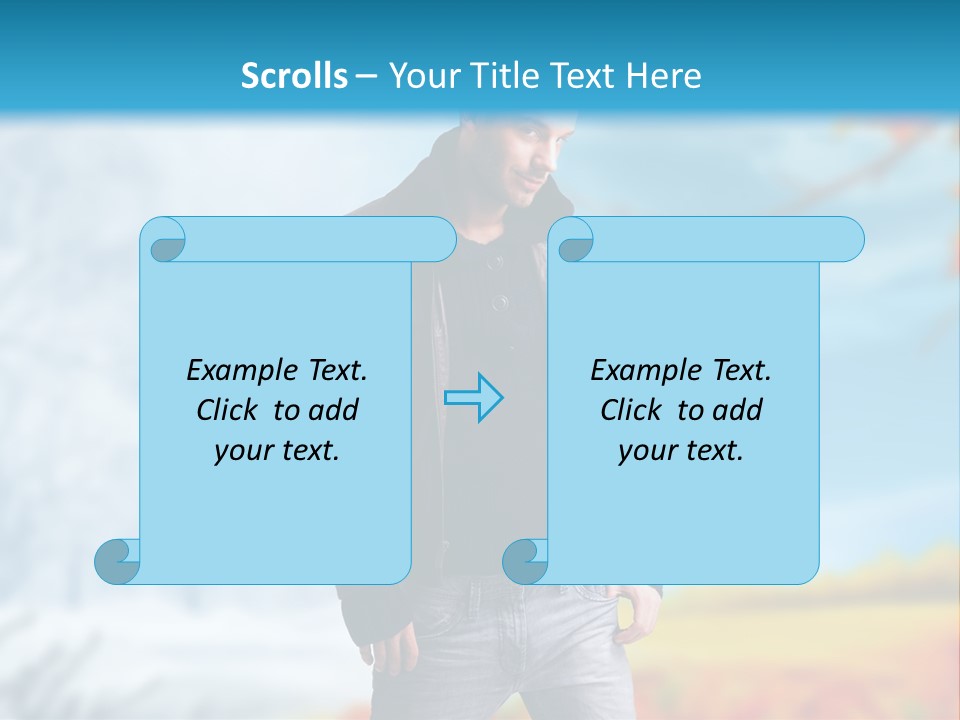 Optimistic Autumn Background PowerPoint Template
