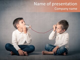 Connection Play Child PowerPoint Template