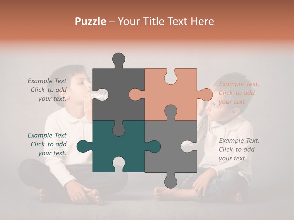 Connection Play Child PowerPoint Template