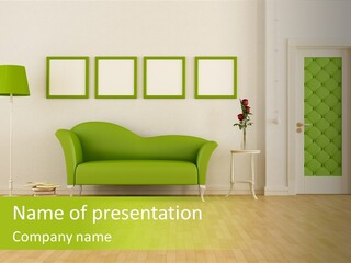 Living Roses Interior PowerPoint Template