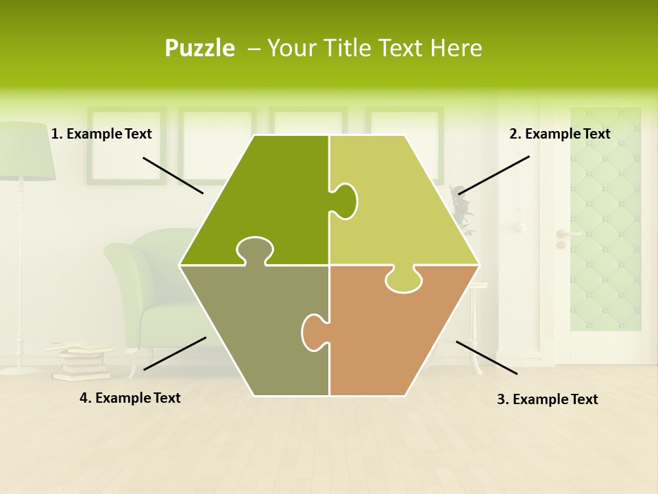 Living Roses Interior PowerPoint Template