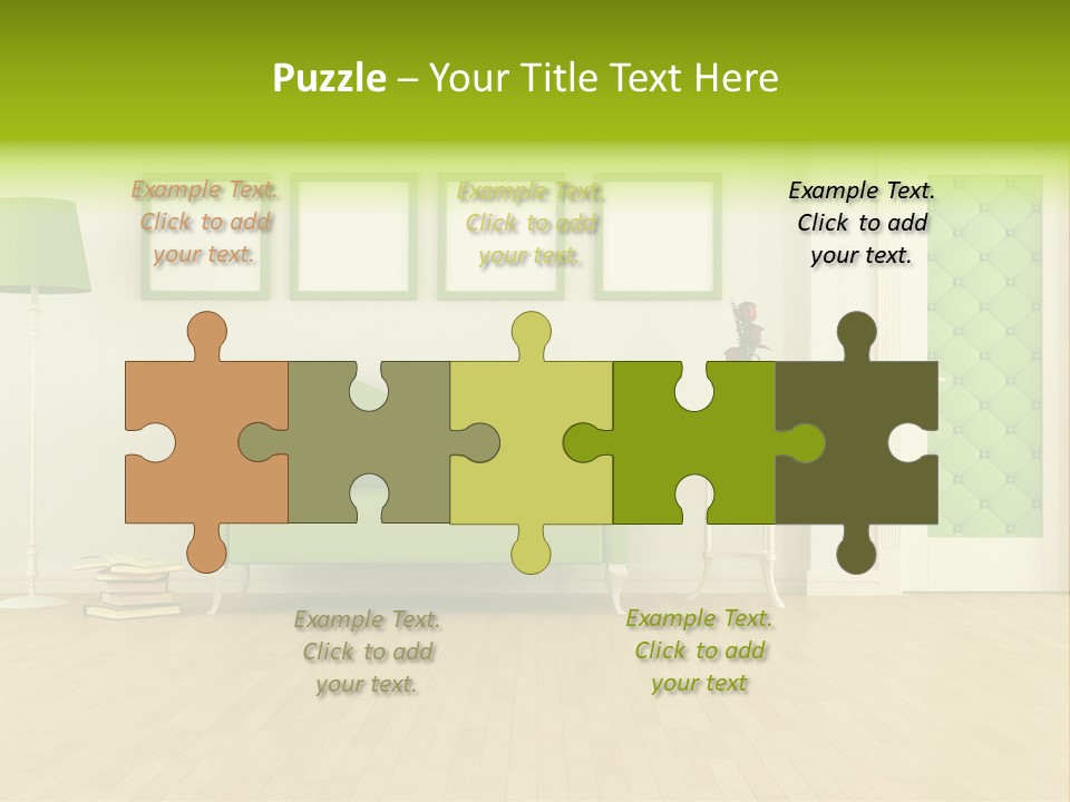 Living Roses Interior PowerPoint Template