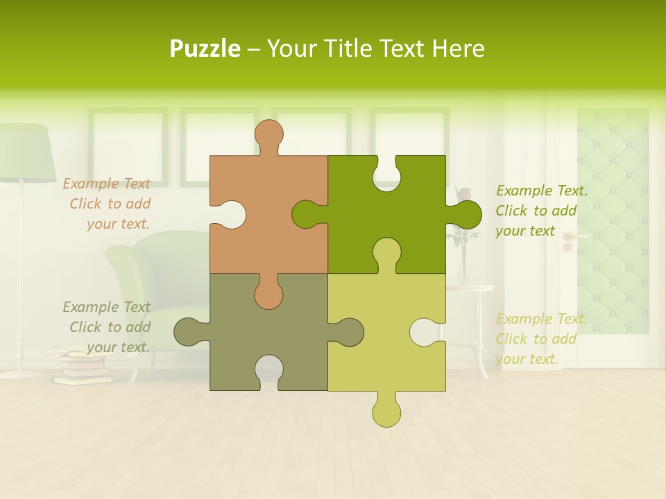 Living Roses Interior PowerPoint Template