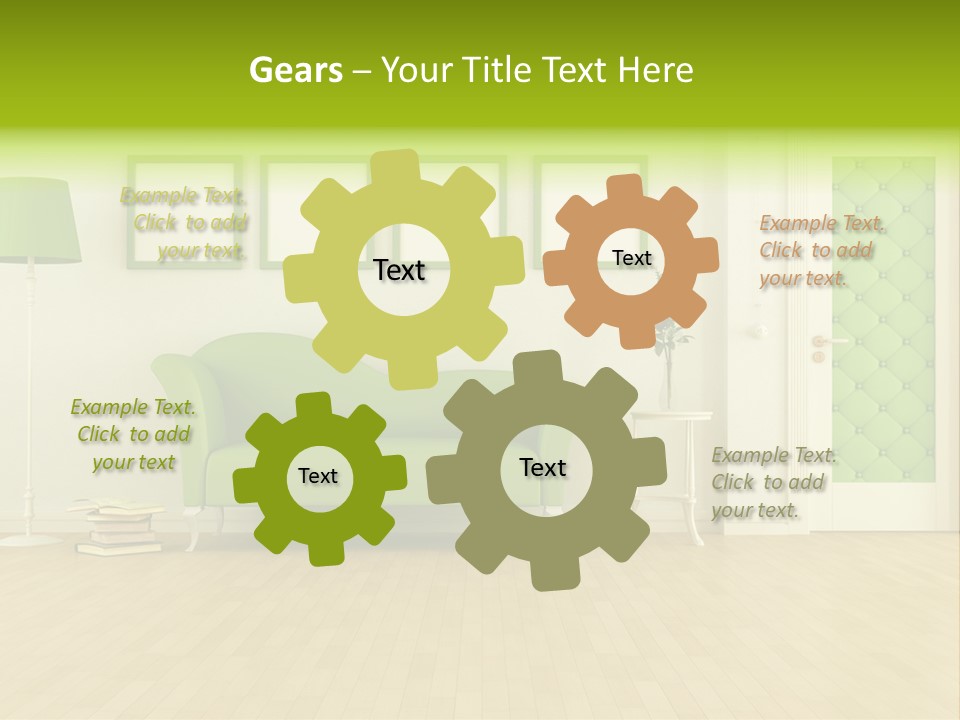 Living Roses Interior PowerPoint Template