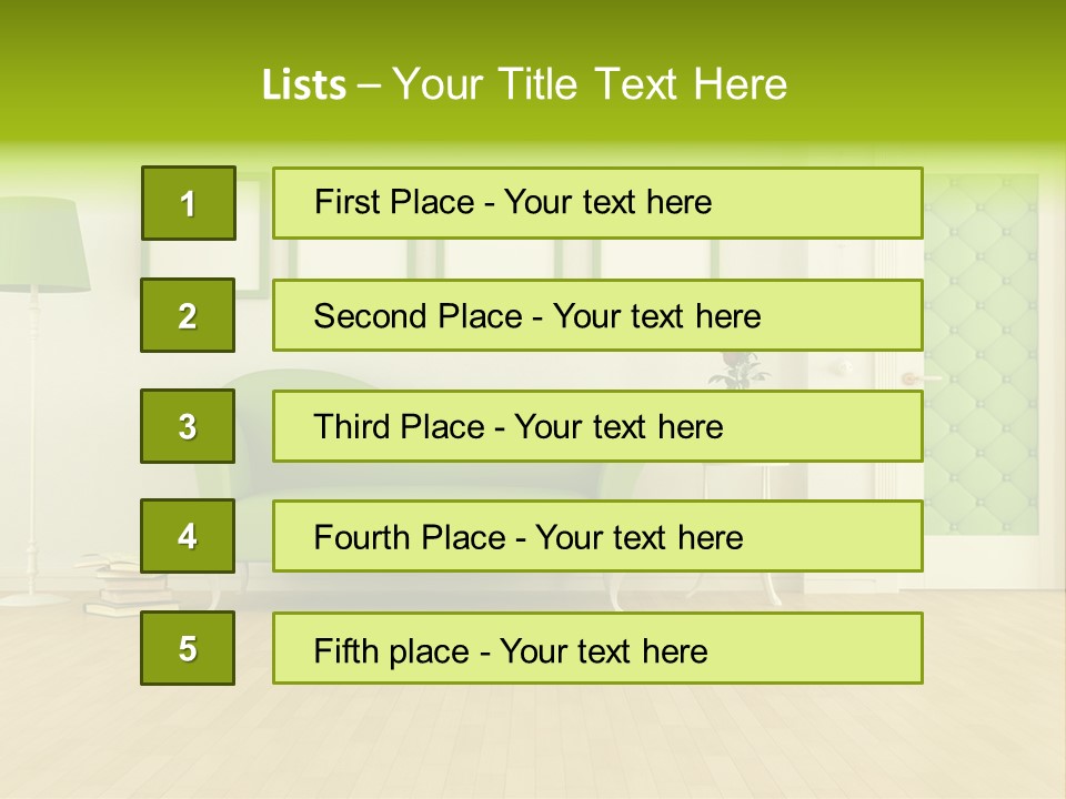 Living Roses Interior PowerPoint Template