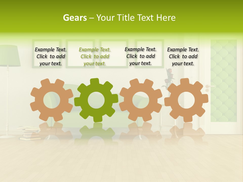 Living Roses Interior PowerPoint Template