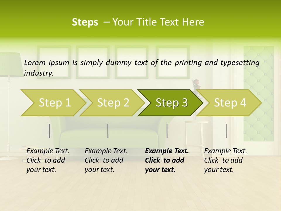 Living Roses Interior PowerPoint Template