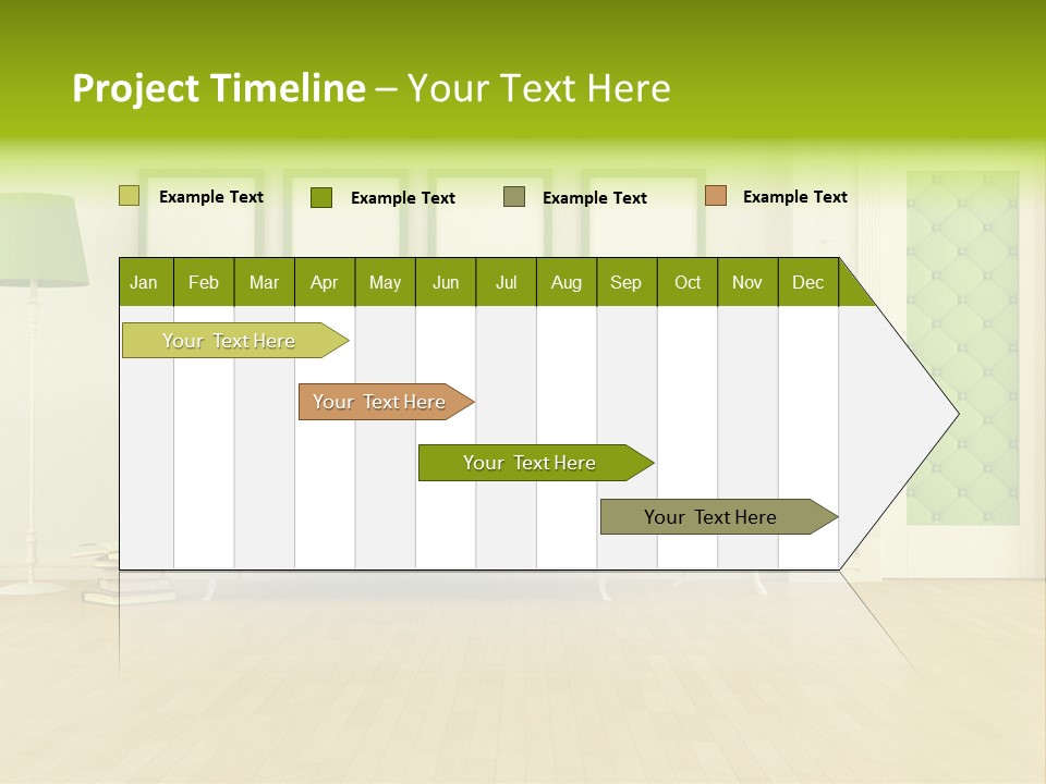 Living Roses Interior PowerPoint Template