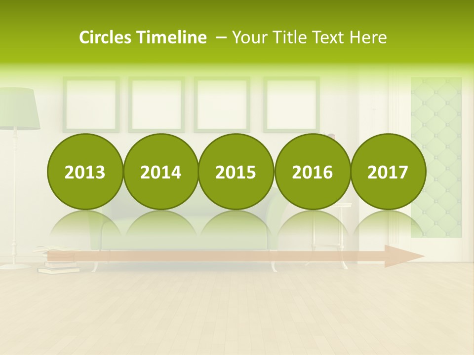 Living Roses Interior PowerPoint Template