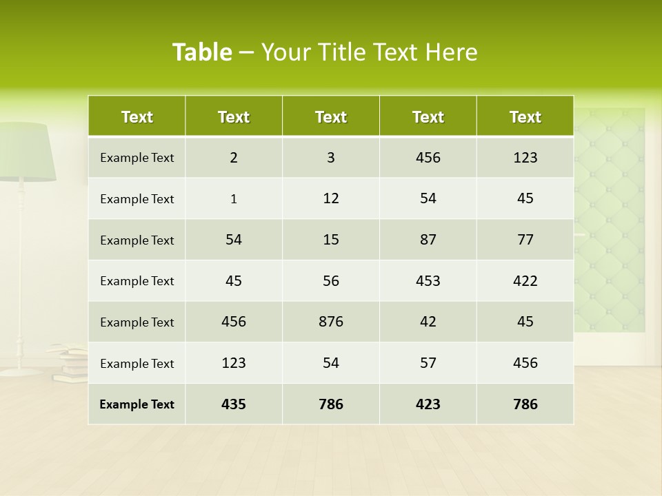 Living Roses Interior PowerPoint Template