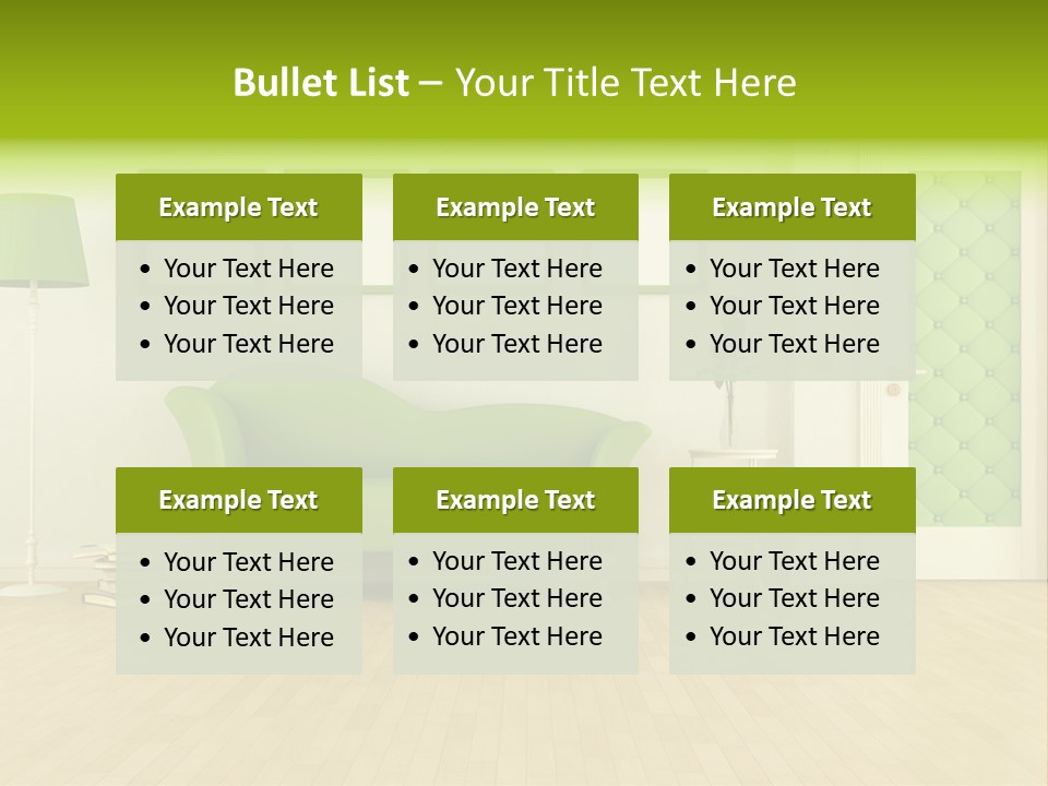 Living Roses Interior PowerPoint Template