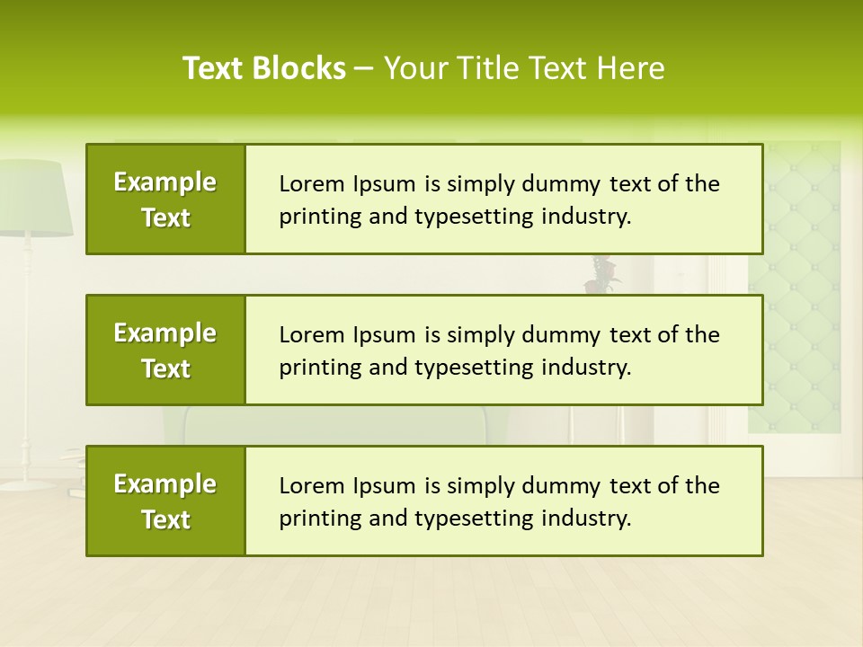 Living Roses Interior PowerPoint Template