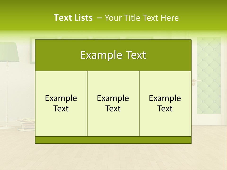 Living Roses Interior PowerPoint Template
