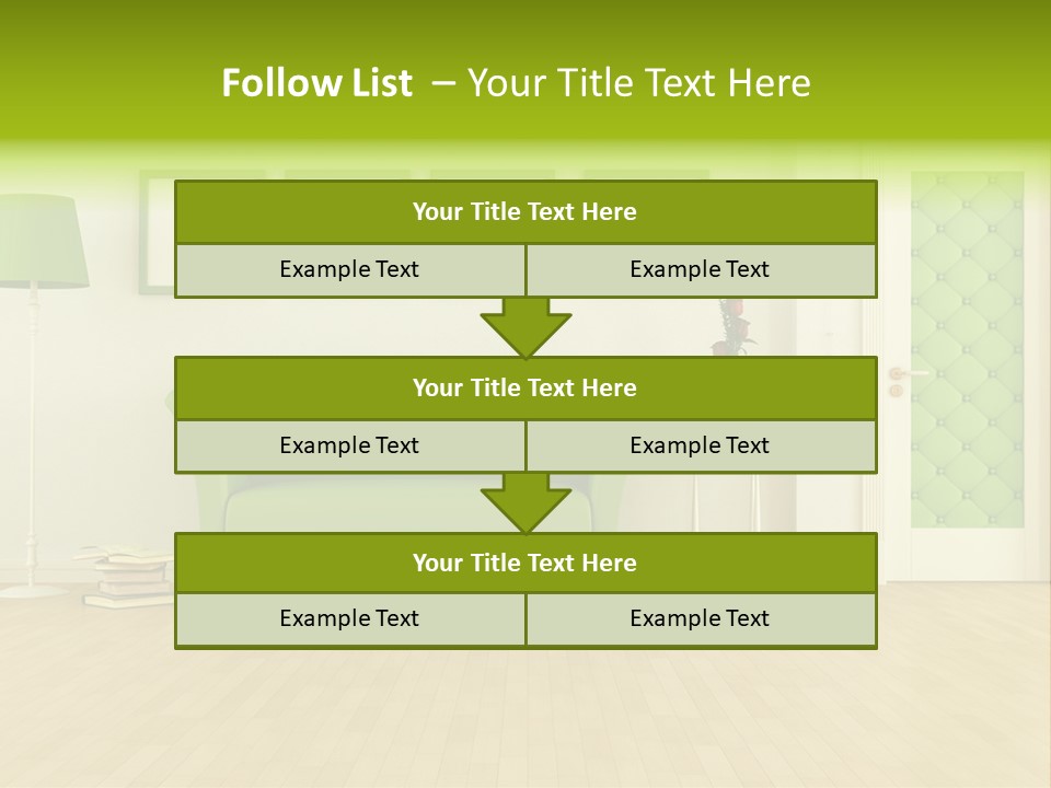 Living Roses Interior PowerPoint Template