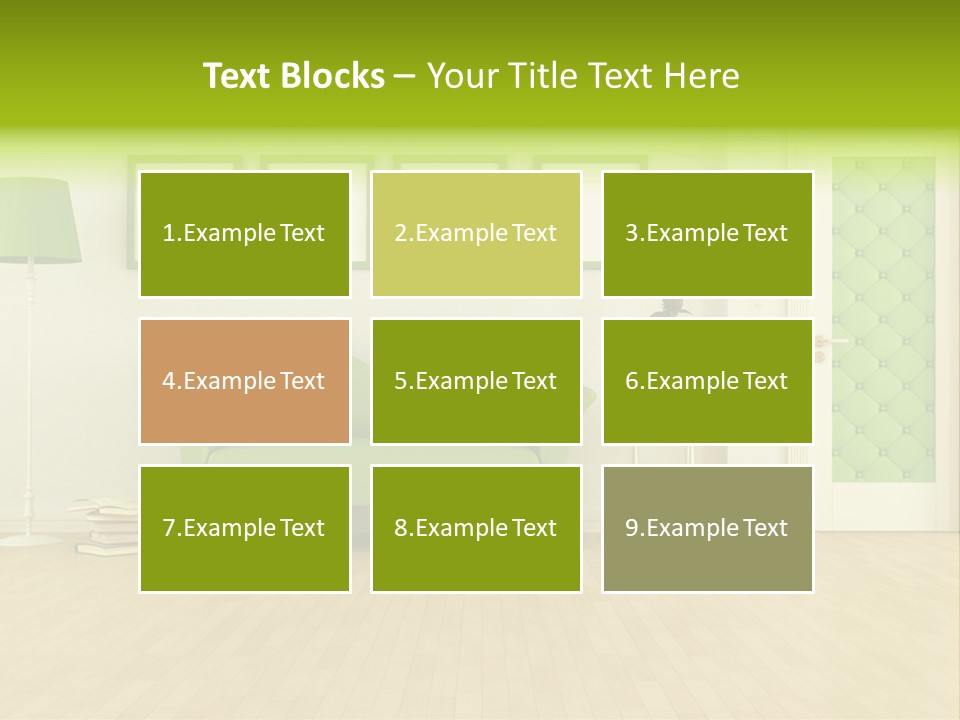 Living Roses Interior PowerPoint Template