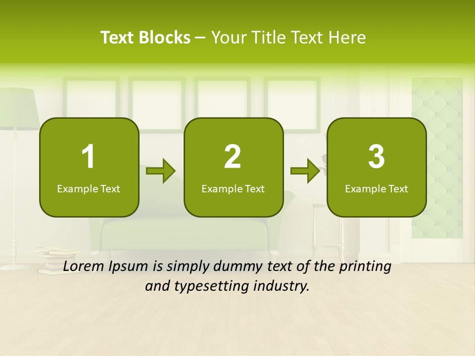 Living Roses Interior PowerPoint Template
