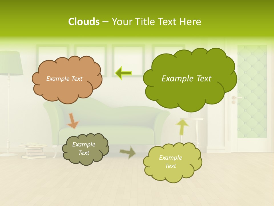Living Roses Interior PowerPoint Template