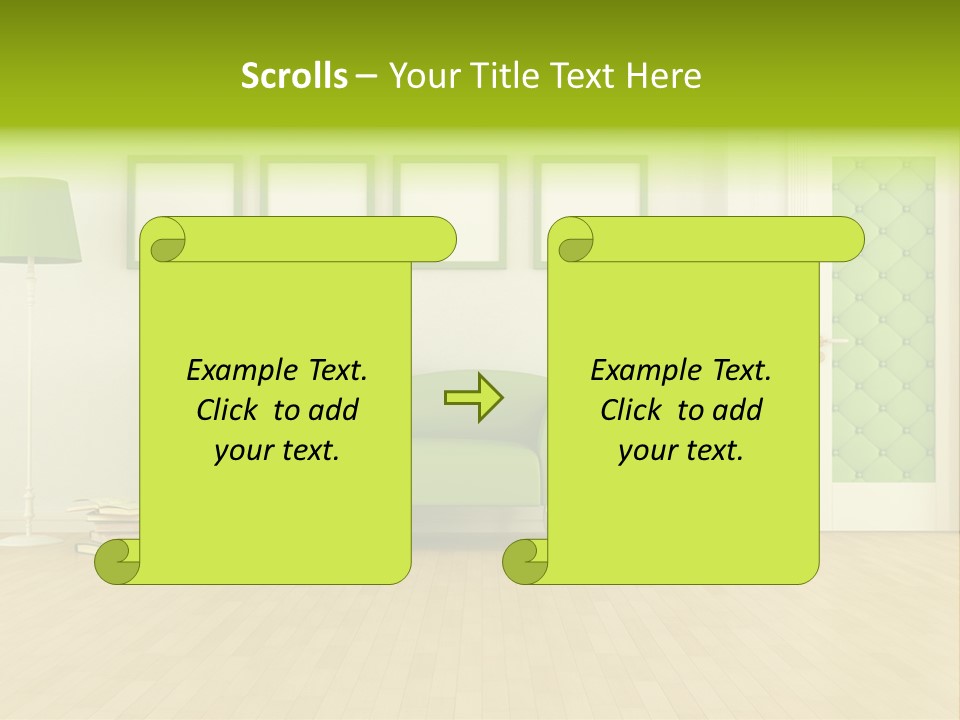 Living Roses Interior PowerPoint Template
