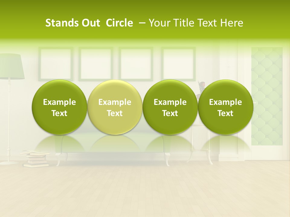 Living Roses Interior PowerPoint Template