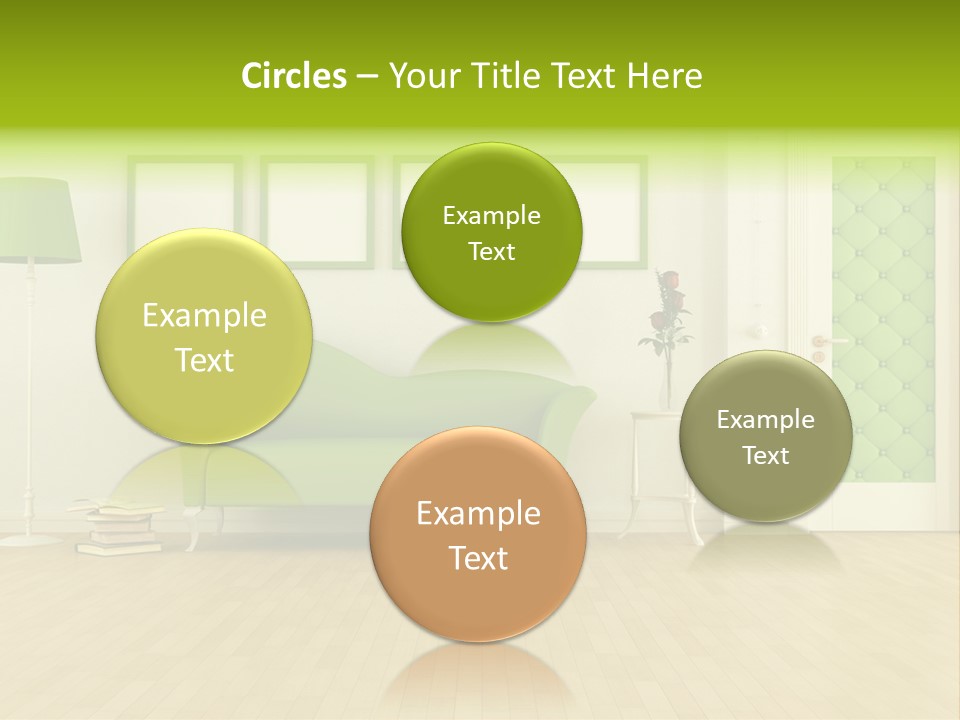 Living Roses Interior PowerPoint Template